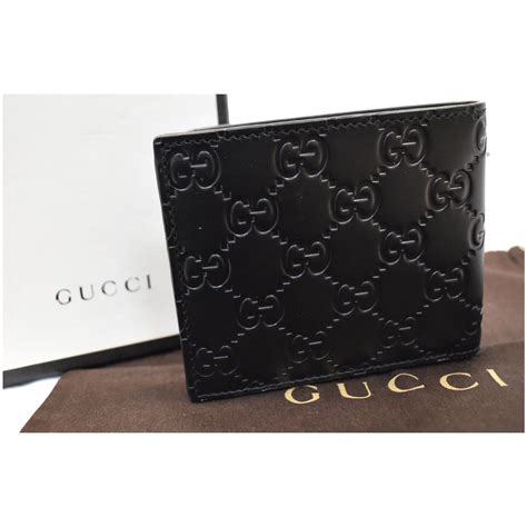 gucci signature wallet style 473916 cwc1n 1000|Black Gucci Signature Bi.